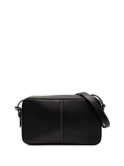 Pre-owned Burberry 2000-2017 Leather Crossbody Bag In Brown