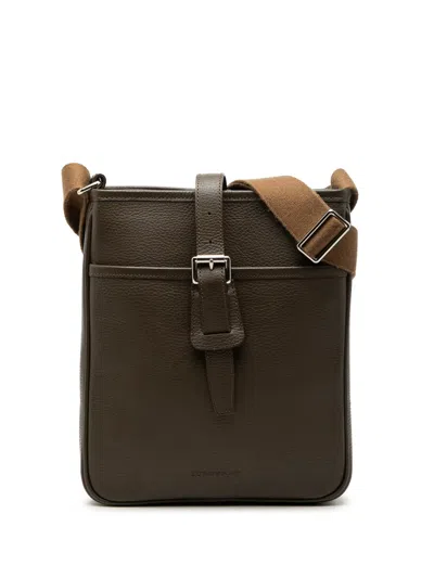 Pre-owned Burberry 2000-2017 Leather Crossbody Bag In Brown