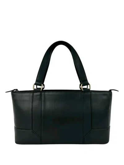 Pre-owned Burberry 2000-2017 Leather Handbag In Black