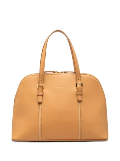 Pre-owned Burberry 2000-2017 Leather Handbag In Brown