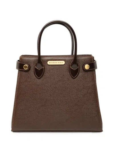 Pre-owned Burberry 2000-2017 Leather Handbag In Brown