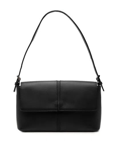 Pre-owned Burberry 2000-2017 Leather Shoulder Bag In Black