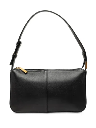 Pre-owned Burberry 2000-2017 Leather Shoulder Bag In Black
