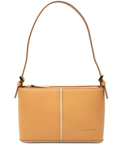 Pre-owned Burberry 2000-2017 Leather Shoulder Bag In Brown