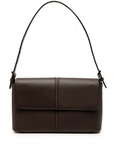 Pre-owned Burberry 2000-2017 Leather Shoulder Bag In Brown