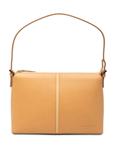 Pre-owned Burberry 2000-2017 Leather Shoulder Bag In Neutral