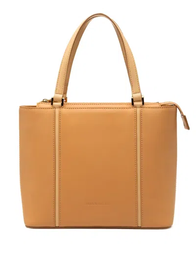 Pre-owned Burberry 2000-2017 Leather Tote Bag In Brown