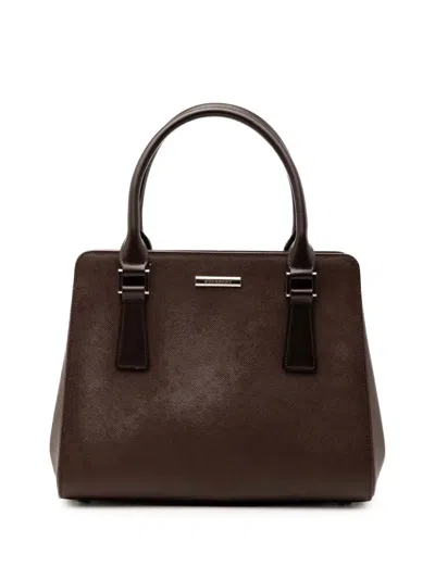 Pre-owned Burberry 2000-2017 Leather Tote Bag In Brown