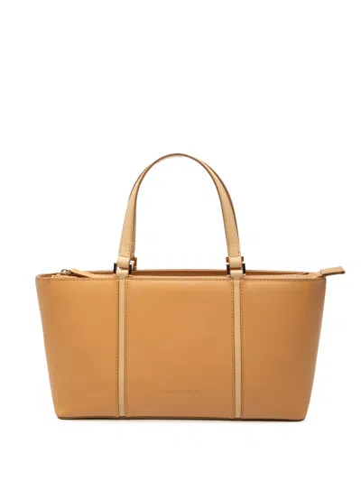 Pre-owned Burberry 2000-2017 Leather Tote Bag In Brown