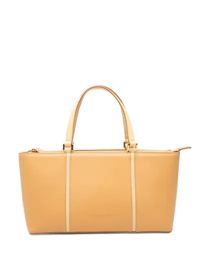 Pre-owned Burberry 2000-2017 Leather Tote Bag In Brown