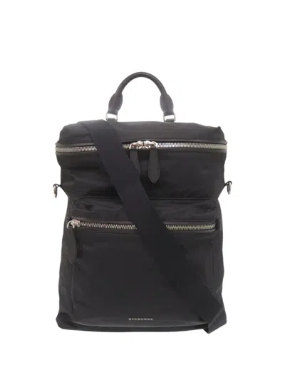 Pre-owned Burberry 2000-2017 Nylon Product Id 135222 82% Accurate Backpack In Black