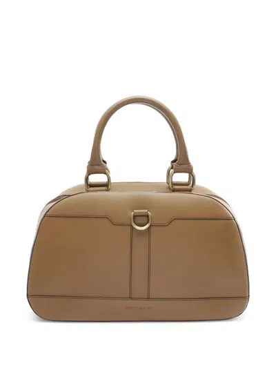 Pre-owned Burberry 2000s Bowling Tote Bag In Brown