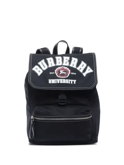 Pre-owned Burberry 2000s Dewey Backpack In Black