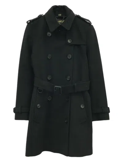Pre-owned Burberry 2000s Double-breasted Coat In Black