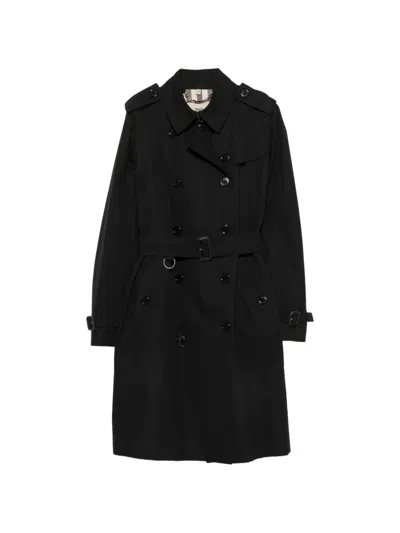 Pre-owned Burberry 2000s Double-breasted Trench Coat In 黑色