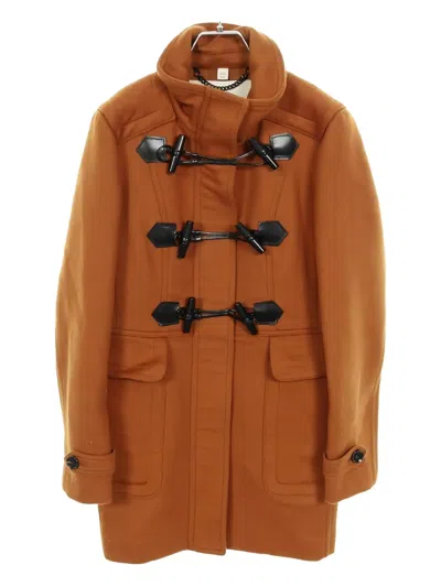 Pre-owned Burberry 2000s Duffle Toggle Coat In Brown