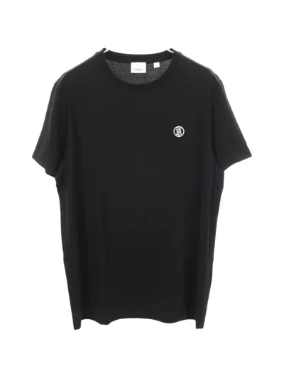 Pre-owned Burberry 2000s Logo-embroidered T-shirt In Black