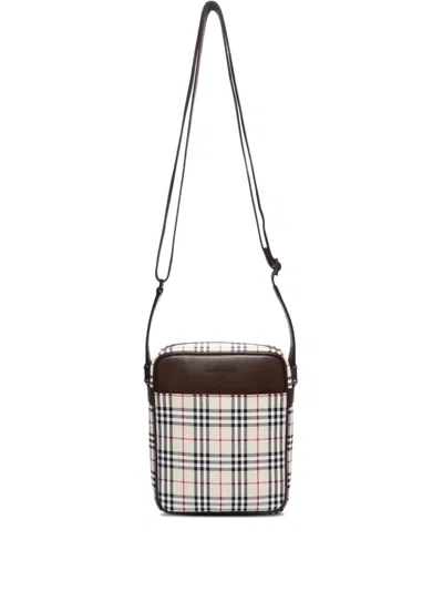 Pre-owned Burberry 2000s Nova Check Shoulder Bag In Neutral