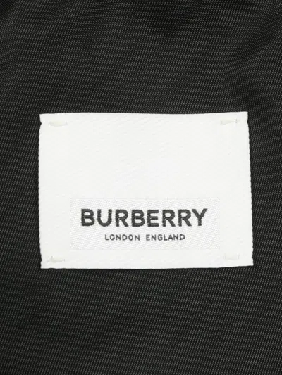 Pre-owned Burberry 2000s Shark-patch Hooded Coat In 黑色