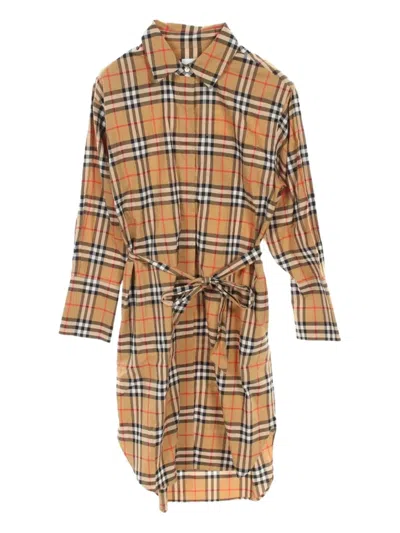 Pre-owned Burberry 2000s Vintage Check Dress
