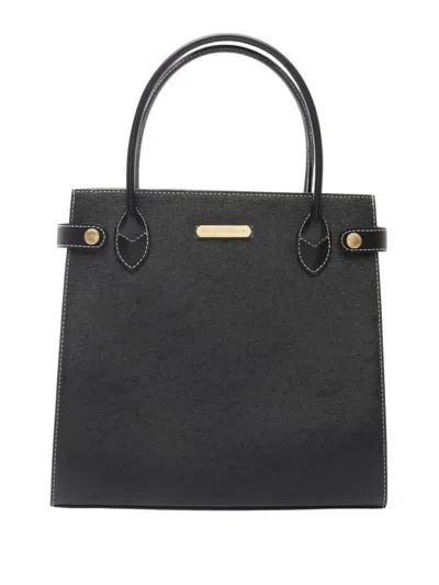 Pre-owned Burberry 2010 Leather Handbag In Black