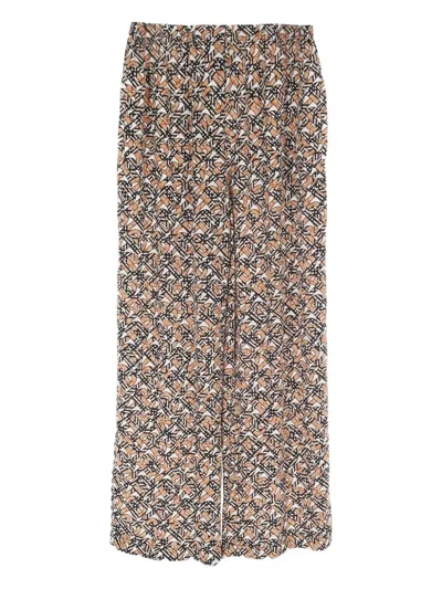 Pre-owned Burberry 2010 Tb Nova Check Trousers In Neutral
