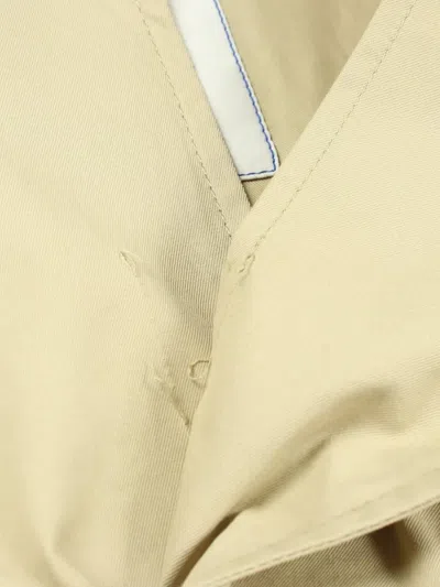 Pre-owned Burberry 2010s Belted Mini Dress In Neutrals