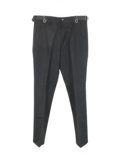 Pre-owned Burberry 2010s Belted Trousers In Black
