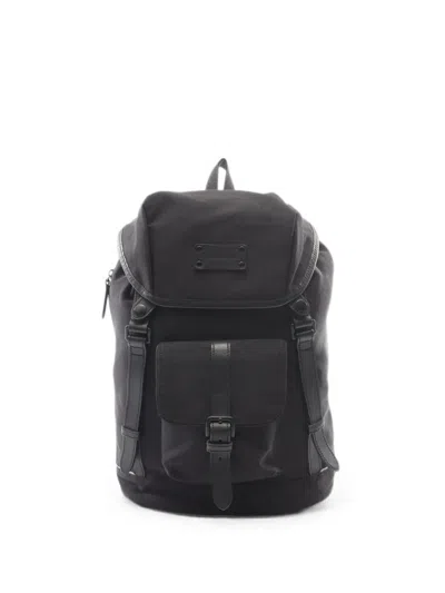Pre-owned Burberry 2010s Buckle-fastening Backpack In Black