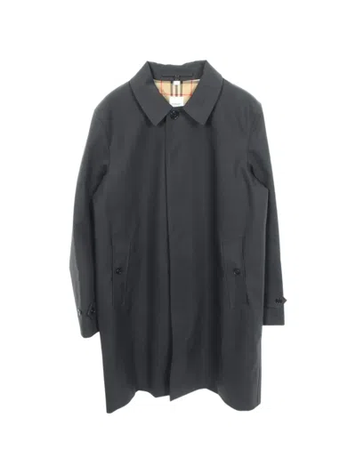 Pre-owned Burberry 2010s Convertible Collar Coat In Blue