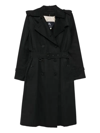Pre-owned Burberry 2010s Double-breasted Coat In Black