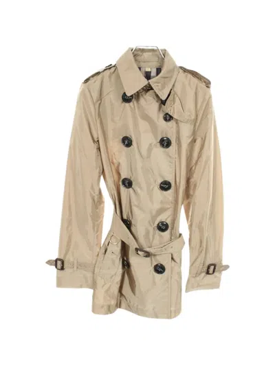 Pre-owned Burberry 2010s Double-breasted Belted Trench Coat In Neutrals