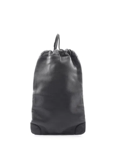 Pre-owned Burberry 2010s Drawstring Backpack In Black