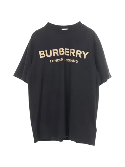 Pre-owned Burberry 2010s Ellison Logo-print T-shirt In Black
