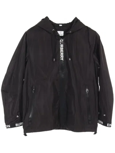 Pre-owned Burberry 2010s Logo-print Jacket In Black