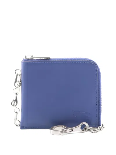 Pre-owned Burberry 2010s Logo-detail Card Case In Blue