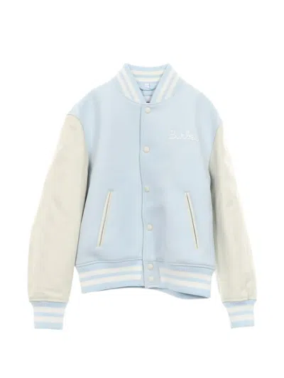 Pre-owned Burberry 2010s Logo-embroidered Bomber Jacket In Blue