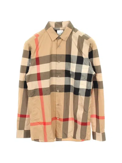 Pre-owned Burberry 2010s Mega Check Shirt In Neutrals