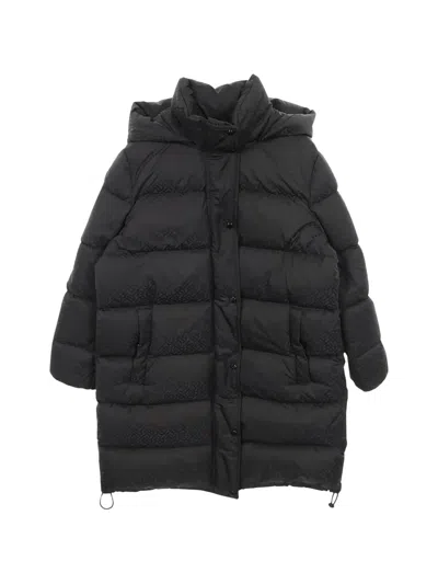 Pre-owned Burberry 2010s Monogram Hooded Coat In Black