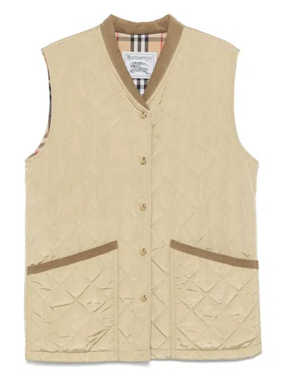 Pre-owned Burberry 2010s Quilted Gilet