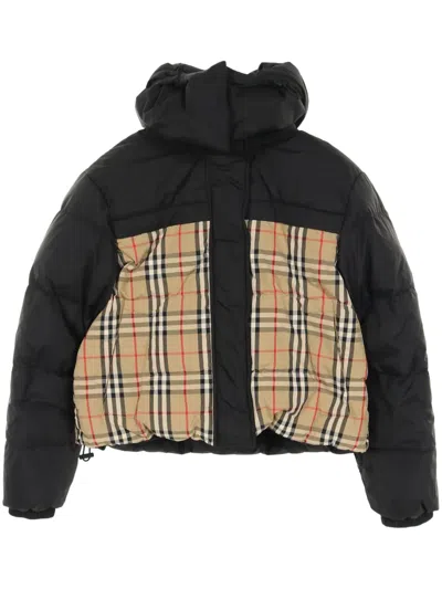 Pre-owned Burberry 2010s Reversible Down Jacket In Black