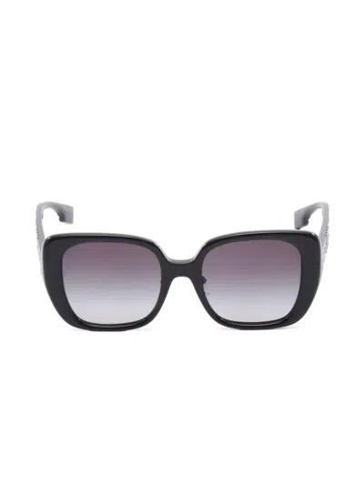 Pre-owned Burberry 2010s Square-frame Sunglasses In Black