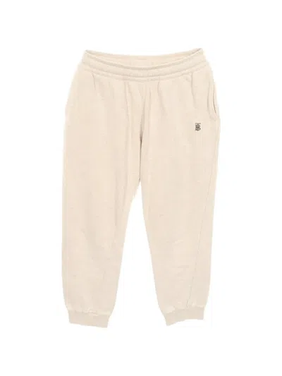 Pre-owned Burberry 2010s Tb Logo Track Pants In Neutrals