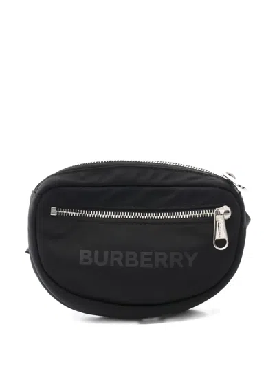 Pre-owned Burberry 2010s Zip Belt Bag In Black