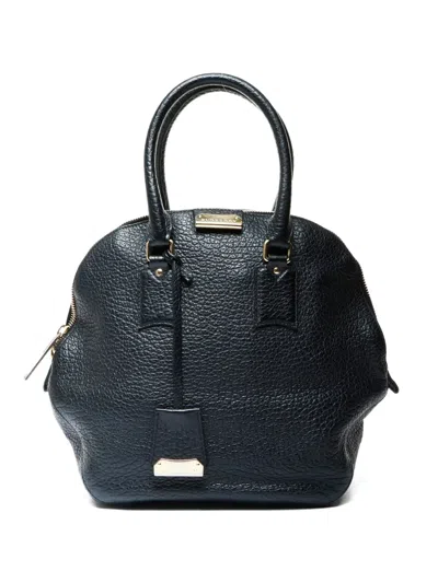 Pre-owned Burberry 2012-2013 Leather Handbag In Black