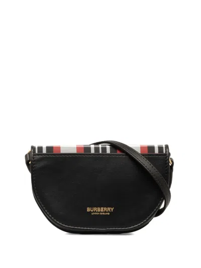 Pre-owned Burberry 2018-2023 Mini Olympia Crossbody Bag In Black