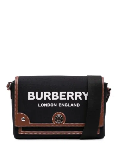 Pre-owned Burberry 2018-2024 Canvas Horseferry Note Crossbody Bag