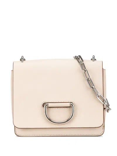 Pre-owned Burberry 2018-2024 Goatskin Small D-ring Shoulder Bag In 褐色
