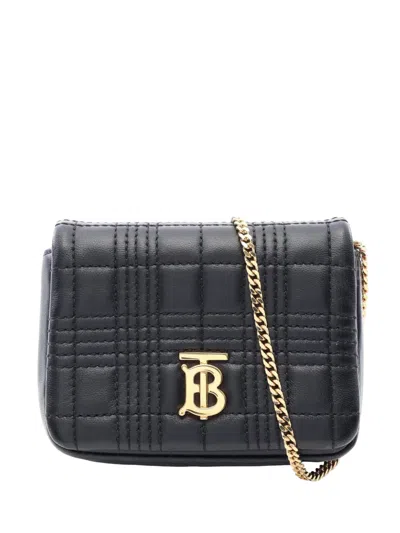 Pre-owned Burberry 2018-2023 Micro Quilted Leather Lola Crossbody Bag In Black