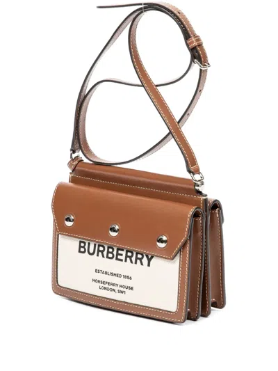 Pre-owned Burberry 2020 Title Shoulder Bag In Brown